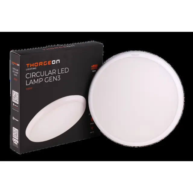 SLIM Circular LED Lamp GEN3 15W 3000K/4000K/6000K 1800lm IP65 IK10