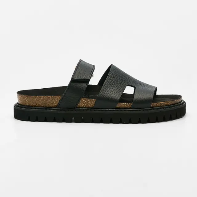 Genuins Παντόφλες Γυναικείο δέρμα Μαύρο GEN/HERSE G106524 BLACK