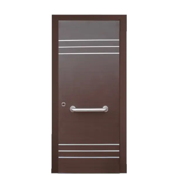 Θωρακισμένη πόρτα Wenge με inox / KP115