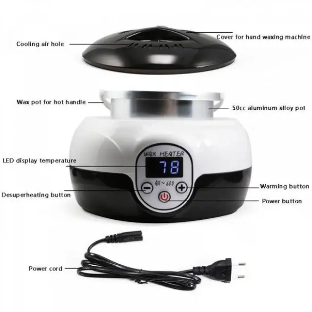 Κεριέρα αποτρίχωσης με οθόνη Wax Heater AX-600 3