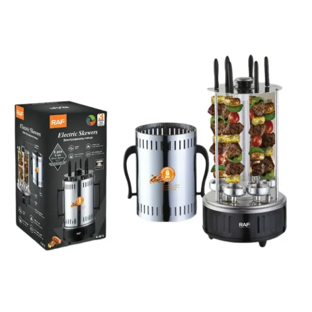 Raf R.8612 Ηλεκτρική Κάθετη Ψησταριά 1000W 6pcs - Electric Skewers 92001 2