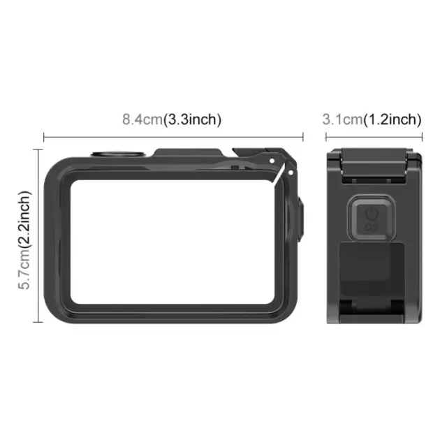 Puluz® Πλαστική Θήκη για DJI Osmo Action 6 (PU1088B)-Black 3