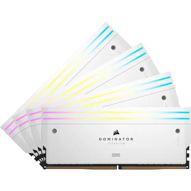 Corsair DIMM 64 GB DDR5-6000 (4x 16 GB) Quad-Kit (white, CMP64GX5M4B6000C36W, Dominator Titanium, INTEL XMP)