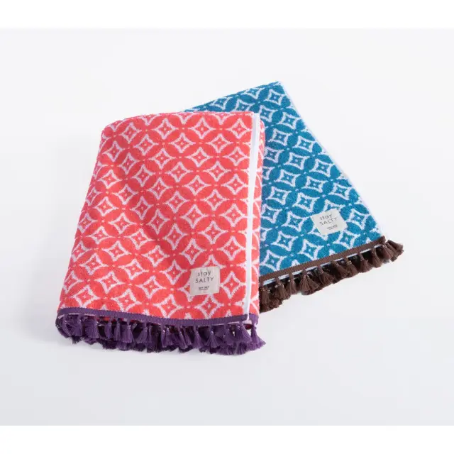 Nef-Nef Homeware Πετσέτα Θαλάσσης Sparkle Fringes 90x170 Πορτοκαλί 2