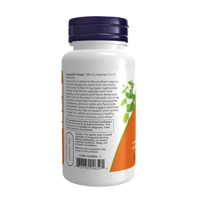 Now Foods Devil's Claw Veg Capsules 3