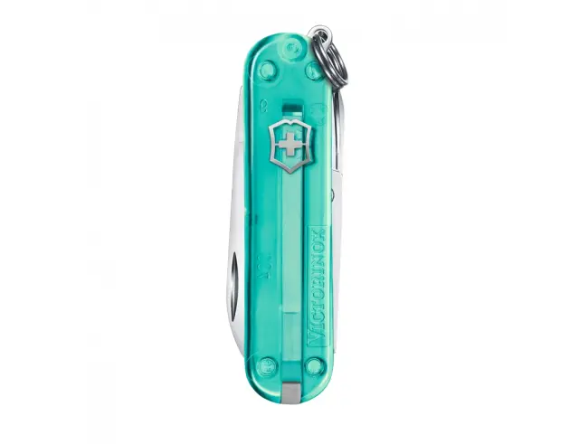 Ελβετικός Σουγιάς Victorinox Classic SD Transparent με 7 λειτουργίες και μήκος 5.8cm - Tropical Surf0.6223.T24G 2