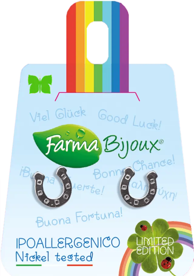 FARMA BIJOUX Charms Σκουλαρίκια Υποαλλεργικά Πέταλο από ορείχαλκο