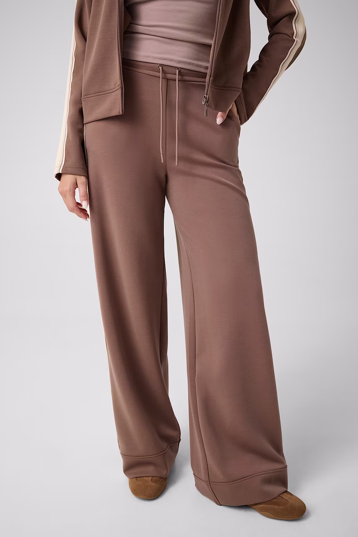 GUESS Μπεζ Παντελόνι Φόρμας wide leg Μπεζ - L