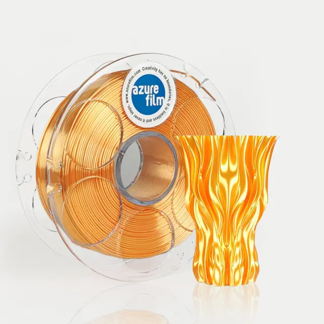 AzureFilm PLA 1.75mm Silk Flame Orange 1kg 2