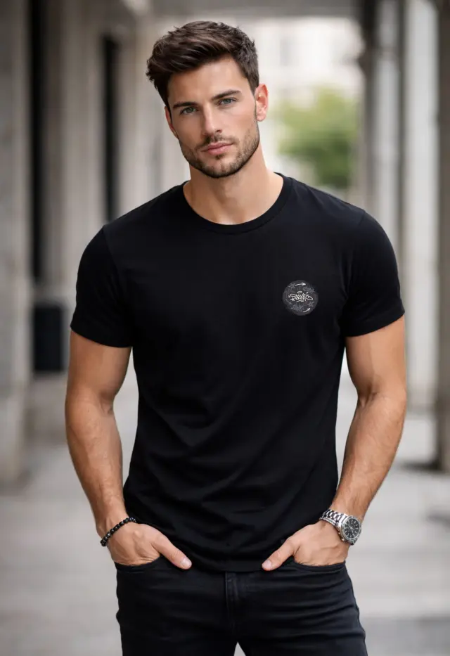 T-shirt Noshame® Μαύρο με τύπωμα Sens - 152633 - XXL 2