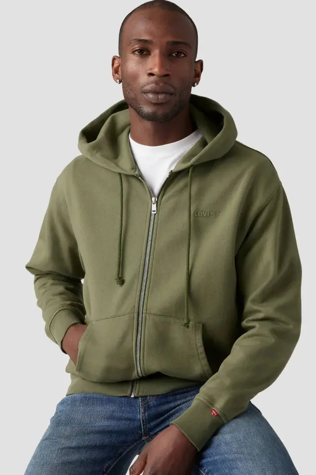 AUTHENTIC FULL ZIP GREENS KHAKI