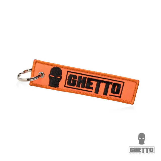 Ghetto Logo Keychain | Embroidered Street Keyring