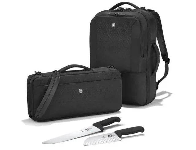 Σετ Μαχαίρια για σεφ Victorinox με θήκη μεταφοράς και backpack - Black - 17 τεμάχια5.4953 2