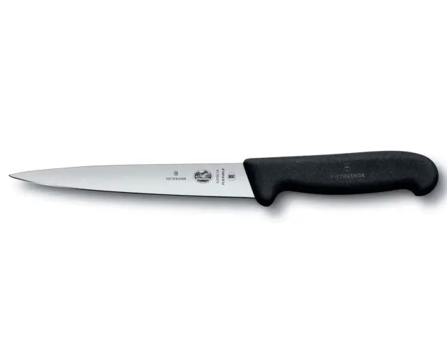 Μαχαίρι φιλεταρίσματος Victorinox Fibrox με εύκαμπτη λάμα και μήκος λεπίδας 18cm - Black5.3703.18 2