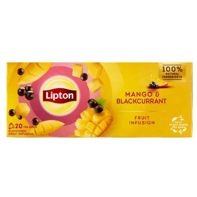 Lipton Τσάι Φακελάκι Mango & Φραγκοστάφυλο 20x1,7gr