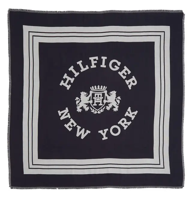 Φουλάρι TOMMY HILFIGER Large Heritage 15345 Μπλε
