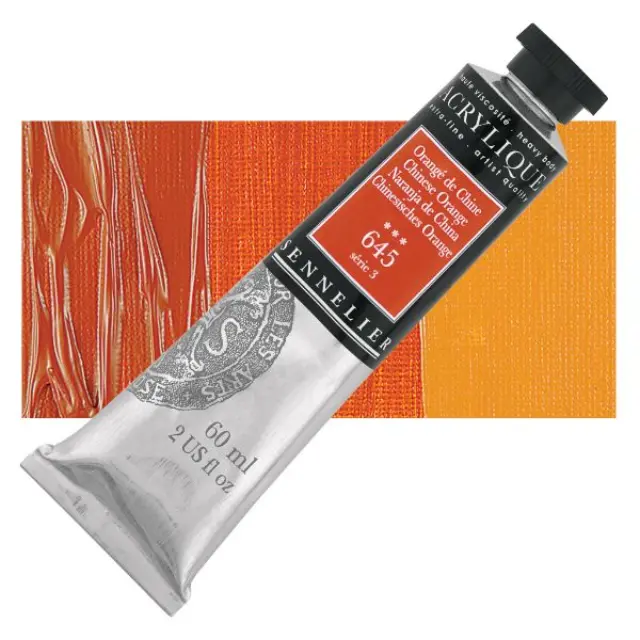 Ακρυλικό Sennelier Extra Fine - 645 Chinese Orange S3 - 60ml
