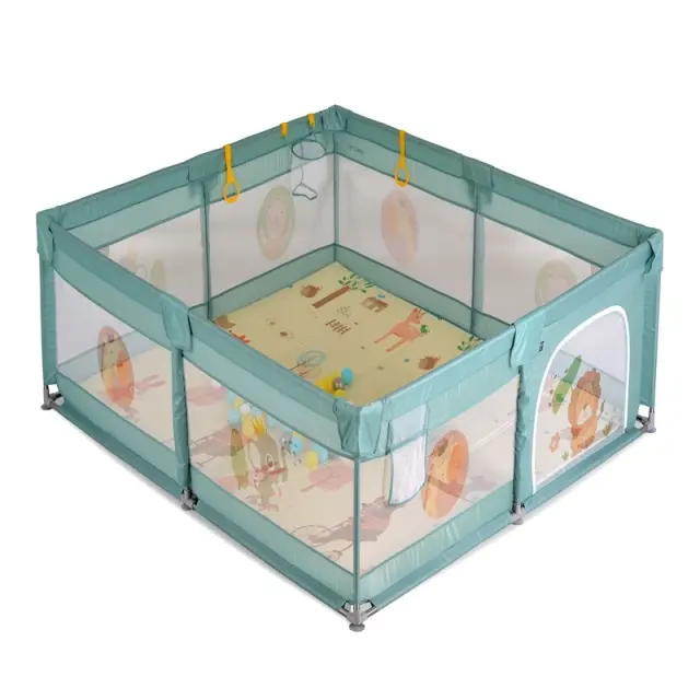 Moni Πάρκο GameZone 200x180cm με Αφρώδες Χαλάκι, Μπάλες και Αξεσουάρ Mint 3801005210411