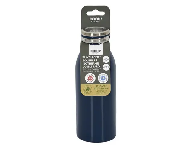 Mπουκάλι Θερμός Cook Concept με χωρητικότητα 450ml και διατήρηση θερμοκρασίας 6h ζεστό / 18h κρύο KA4808 3