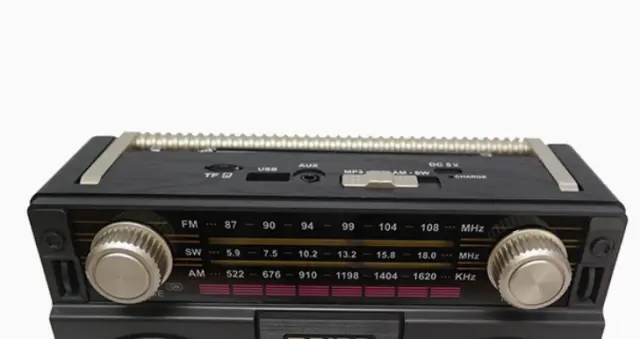 Επαναφορτιζόμενο ραδιόφωνο Retro - MD-1305 BT - 020122 - Grey 2
