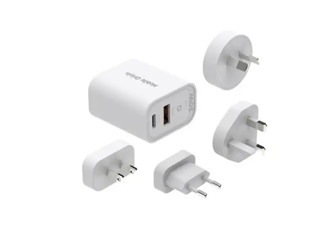 Mobile Origin GaN 30W Travel Charger MO14, EU,USA,UK,AUS 2
