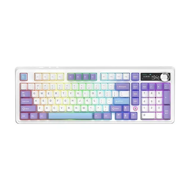 Ajazz Gaming Keyboard AK980 V2 Gift Switch V2 Purple / White / Blue (AK980-V2-G-PWB)
