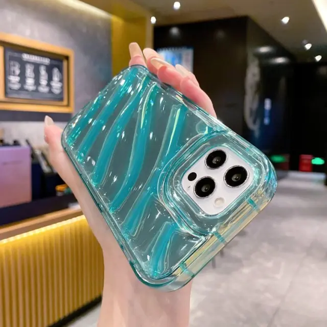 Laser Sequin Waves Θήκη για iPhone 11- Blue 3