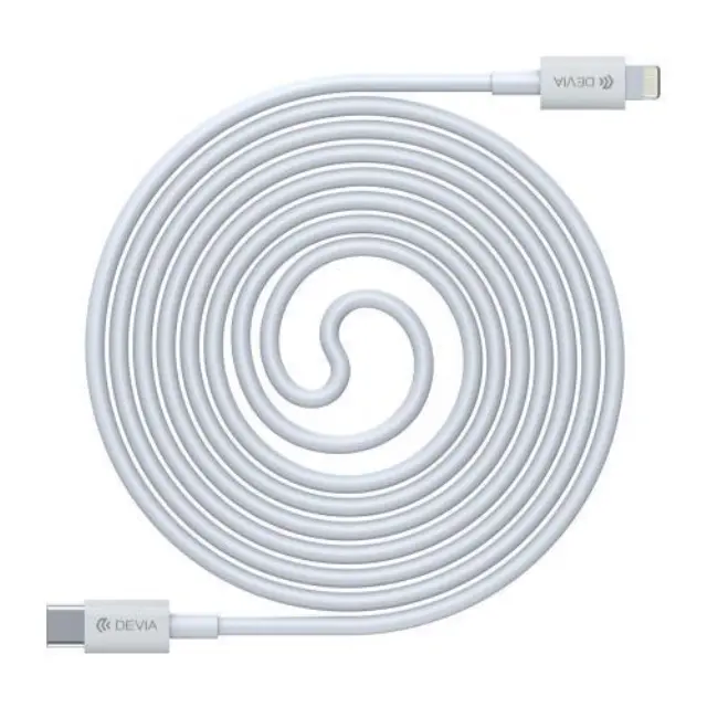 Καλώδιο Σύνδεσης USB 2.0 Devia EC146 USB C σε Lightning PD 20W 1m Smart Λευκό N58995
