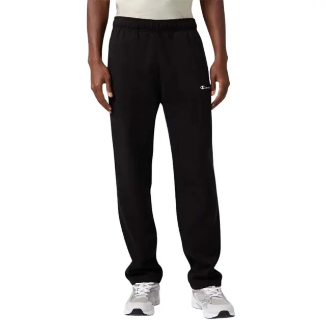 Champion Men's Straight Hem Fleece Icons Sweatpants Μαύρο 221801-KK001 (Champion)