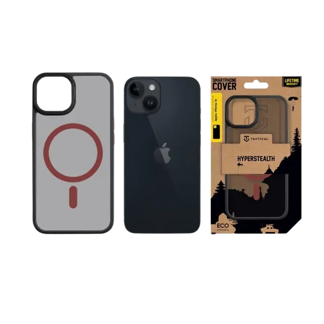 Tactical MagForce Hyperstealth 2.0 Cover for Apple iPhone 14 Black/Red 3