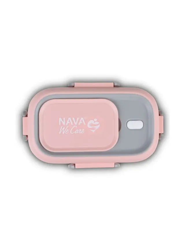 Nava Δοχείο Φαγητού Inox Ροζ 800ml