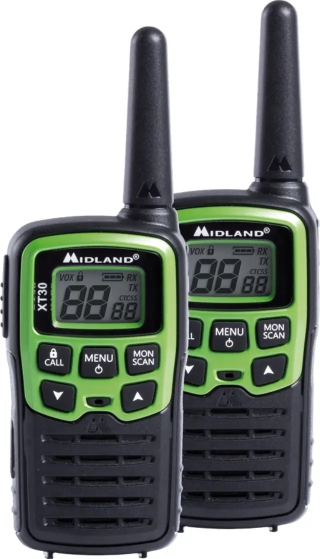 Midland XT30 Ασύρματος Πομποδέκτης PMR με Μονόχρωμη Οθόνη Σετ 2τμχ Σε Πράσινο Χρώμα 2
