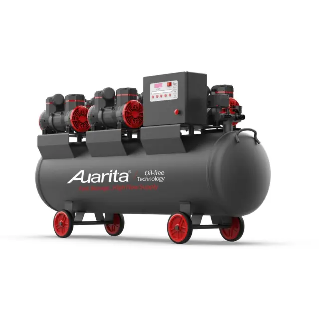 Αεροσυμπιεστής 4πολικός 10hp/380V/240lt αθόρυβος AUARITA