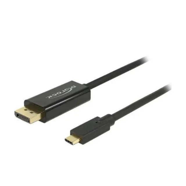 DeLock Καλώδιο DisplayPort 1.2 to USB-C 1m Black (85255)