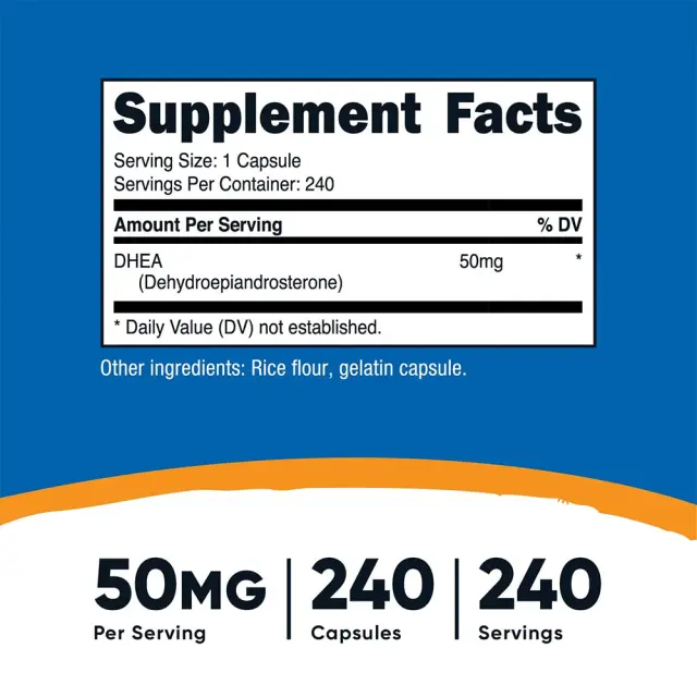 Nutricost DHEA 50 mg 240 Capsules 2