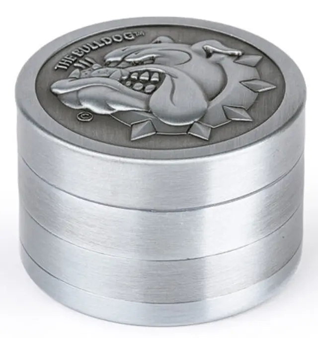 The Bulldog Amsterdam Grinder Μεταλλικό Ασημί 50mm - 4 Parts NEW DESIGN 2