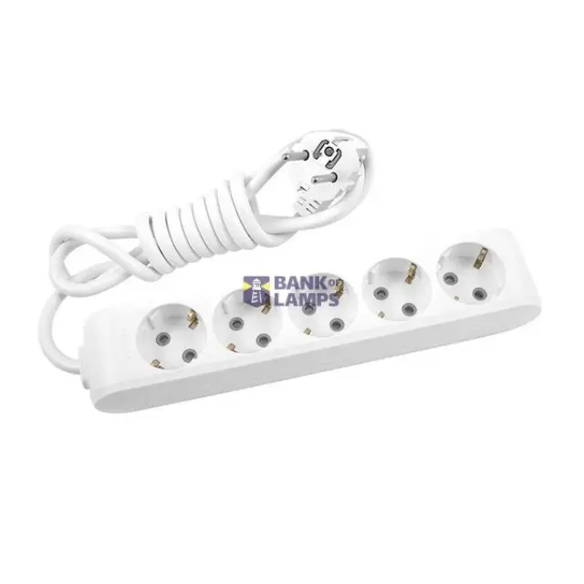 Extension Lead 5-Way, 5m, without Switch