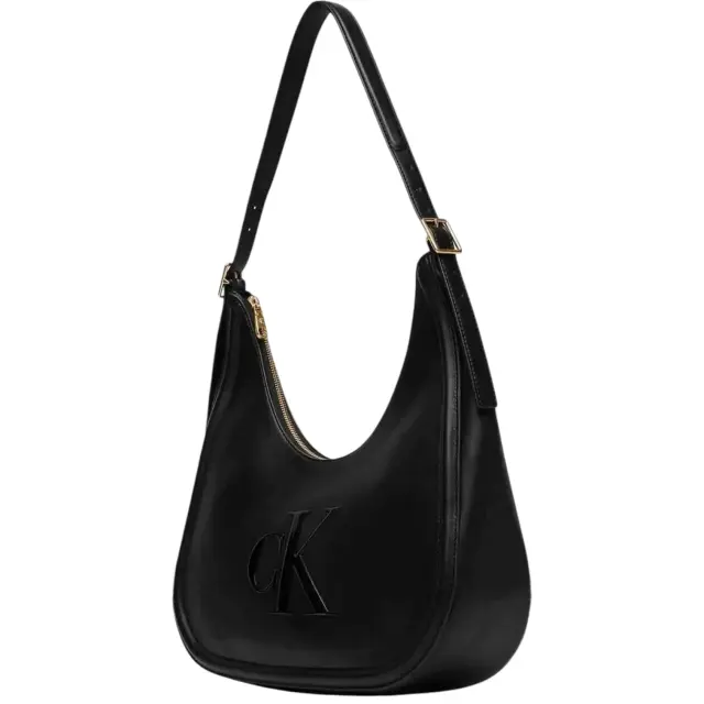 Γυναικεία Τσάντα Ώμου Calvin Klein LV04F3427G-UB1 Μαύρη Μαύρο - One Size 2