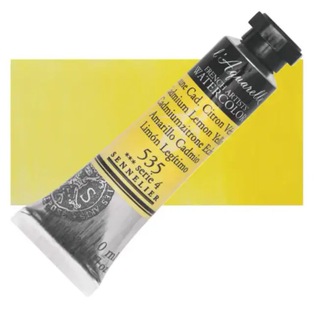 Χρώμα Ακουαρέλας Sennelier l Aquarelle Σωληνάριο 10ml - 535 Cadmium Lemon Yellow
