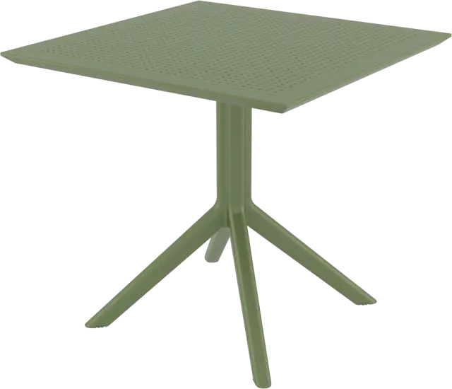 Τραπέζι SKY Olive Green PP 80x80x74cm 2