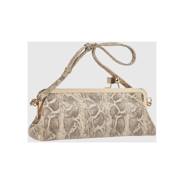 Γυναικεία Τσάντα Αμπιγιέ Verde 01-0002225 Animal Print Μπεζ - ONESIZE 3