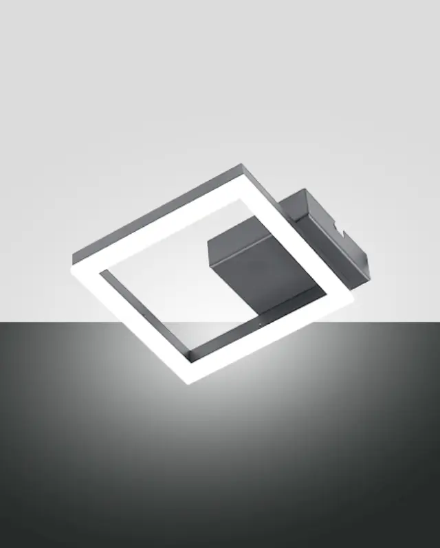 Bard 3394-24 φωτιστικό τοίχου 18x18 τετράγωνο led Ανθρακί