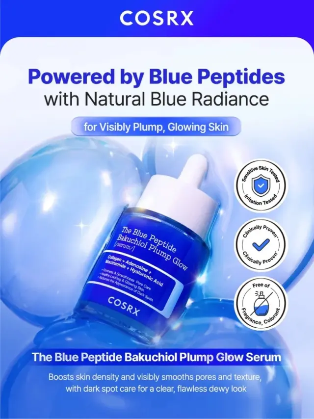 COSRX - The Blue Peptide Bakuchiol Plump Glow Serum 50ml - Ορός Προσώπου με Πεπτίδια Χαλκού & Bakuchiol 2