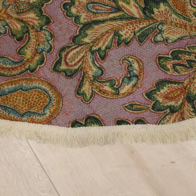 Χαλί Ελέφαντας Πολύχρωμο Βαμβακερό 120x120cm 3