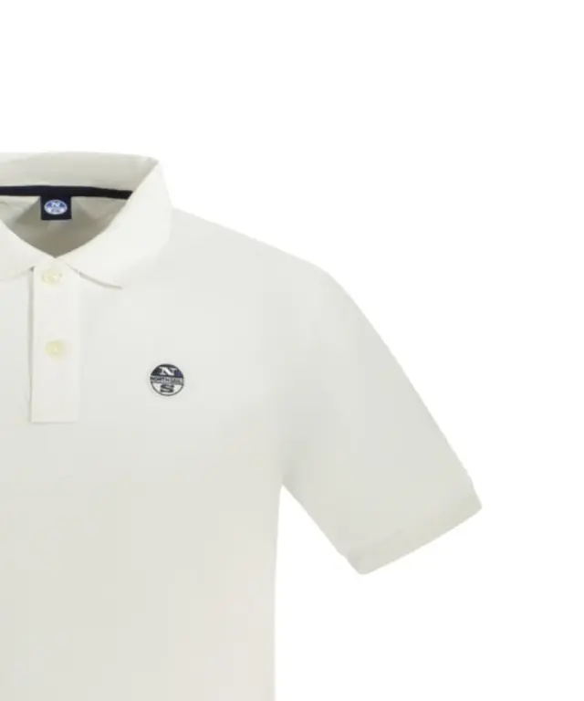 North Sails - Ανδρικό Κοντομάνικο Polo T-Shirt 995011-000-0101 Λευκό 3