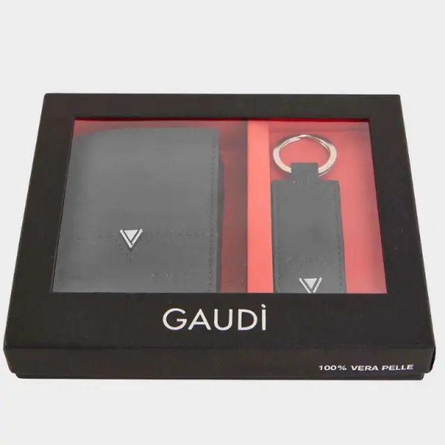 Σετ Πορτοφόλι και Μπρελόκ Gaudi V5AE-12162-V0001 Μαύρο - ONESIZE 2