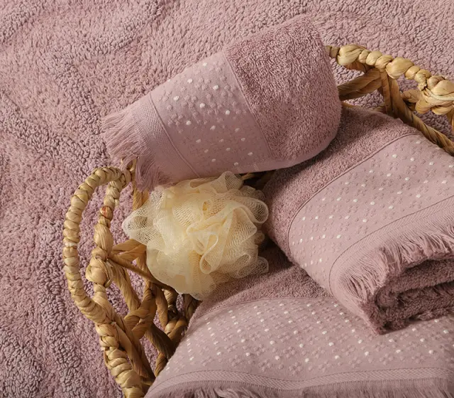 Πετσέτα Προσώπου 50x90 Nef-Nef Homeware Zasmen Mauve 2
