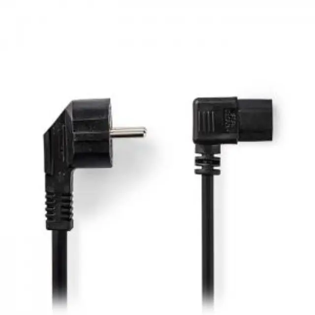 Καλώδιο τροφοδοσίας Schuko αρσ. σε γωνία 90° - IEC-320-C13 θηλ., 5.00m. 2