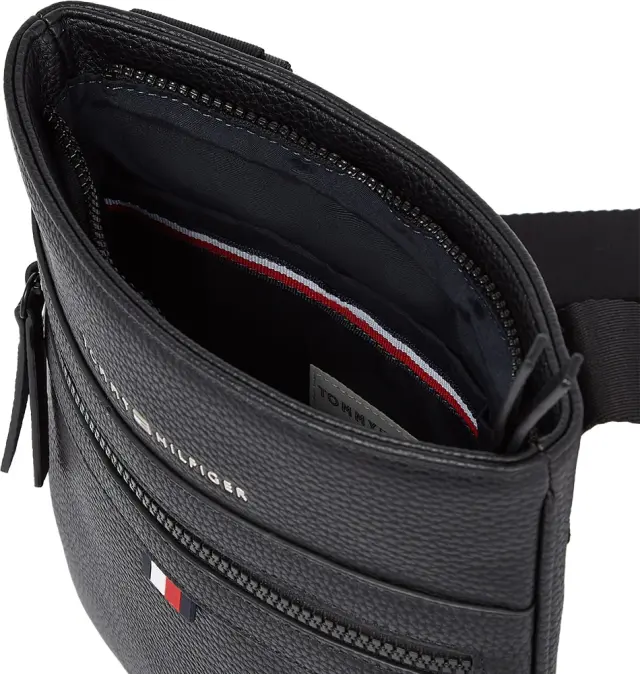 Τσάντα TOMMY HILFIGER 9506 Essential Flat Reporter Μαύρο 3