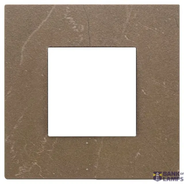 Plate 2M marbl.stoneware Coffee brown